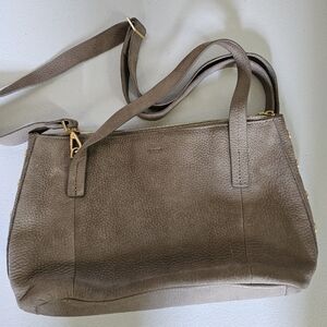 Hammitt Addie Medium.  Grey natural/Brushed gold